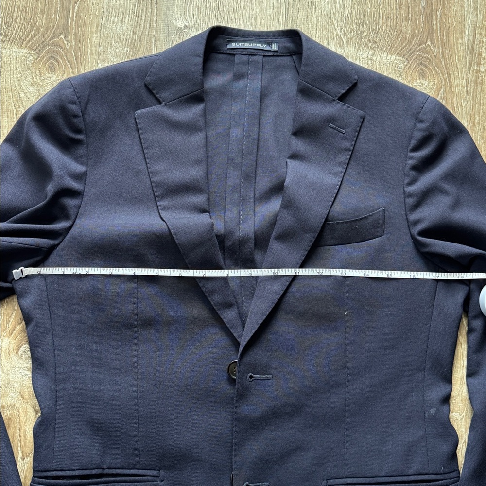 Suit Supply Navy Wool Two-Button Blazer - Picture 8 of 12